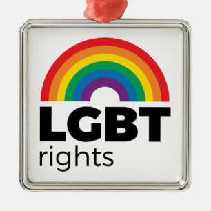 Adorno Metálico El arcoiris de los derechos LGBT