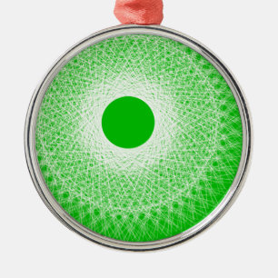 Adorno Metálico el arte abstracto verde te hará volar la mente