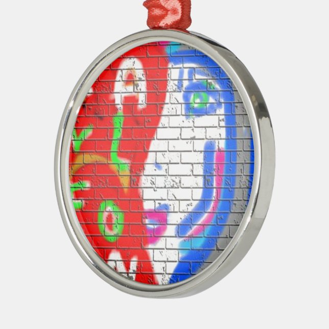 Adorno Metálico El arte del graffiti nunca está solo (Izquierda)