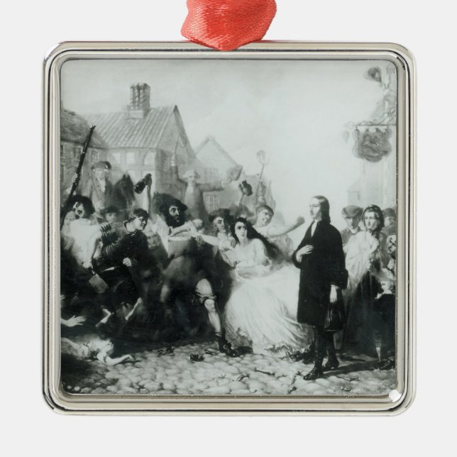 Adorno Metálico El atestar de John Wesley en Wednesbury (Frente)