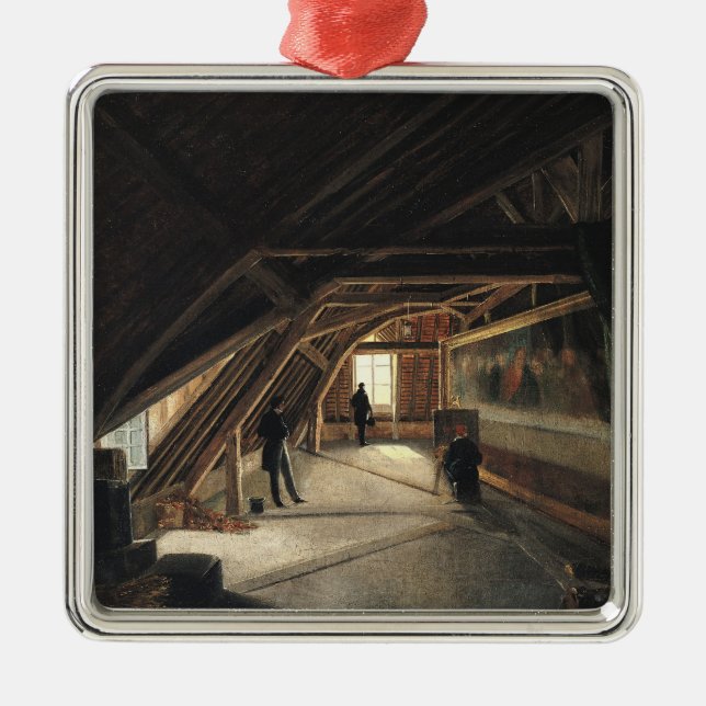 Adorno Metálico El ático de un museo (Frente)