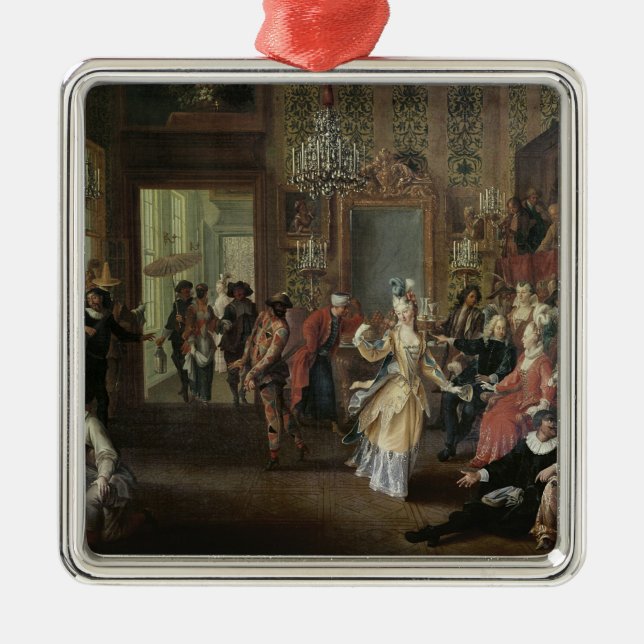 Adorno Metálico El baile de disfraces (Frente)