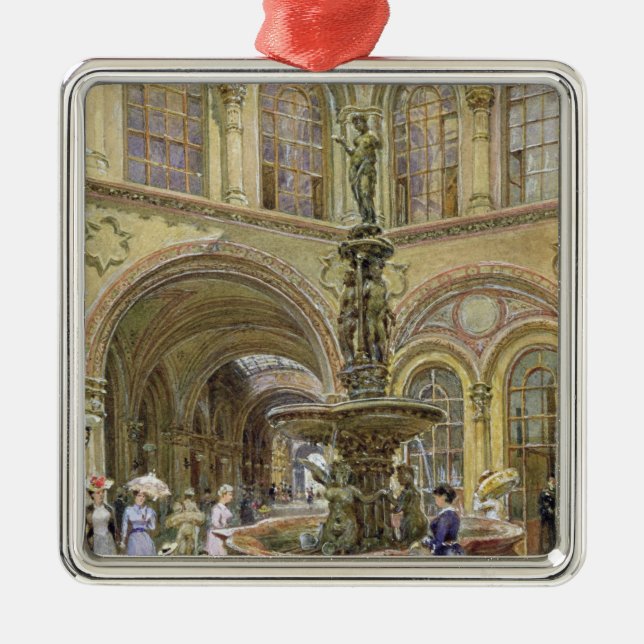 Adorno Metálico El banco y el edificio de la bolsa de acción (Frente)