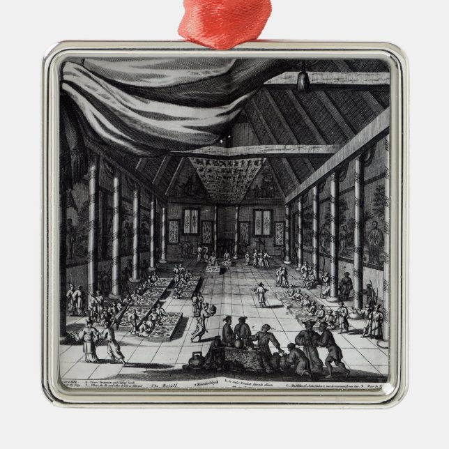 Adorno Metálico El Banquete Real, el ilustracion (Frente)