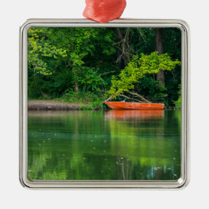 Adorno Metálico El barco Naranja