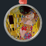 Adorno Metálico El beso de Gustav Klimt, vintage Art Nouveau<br><div class="desc">¡La pintura suprema del amor, un hermoso diseño con el que celebrar al El día de San Valentín! El Kiss (detalle) (1907-1908) de Gustav Klimt es un simbolismo de la época victoriana vintage del arte, el amor al arte y la pintura romántica de una pareja romántica en varios tonos de...</div>