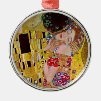 Adorno Metálico El beso de Gustav Klimt, vintage Art Nouveau