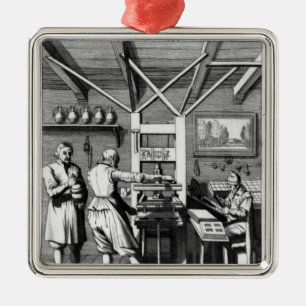 Adorno Metálico El binario de Laurens Janszoon Koster