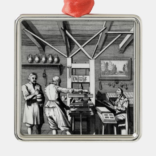 Adorno Metálico El binario de Laurens Janszoon Koster (Frente)