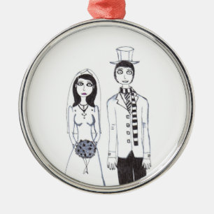 Adorno Metálico El boda espeluznante