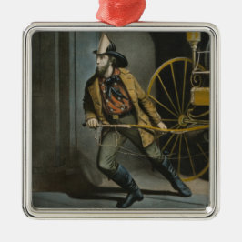 Adorno Metálico El bombero estadounidense: Siempre listo