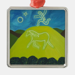 Adorno Metálico El caballo blanco en Somerset 2011