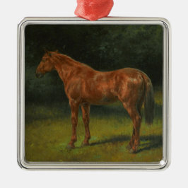 Adorno Metálico El Caballo de Sorrel Rojo (por Rosa Bonheur)