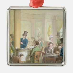 Adorno Metálico El café de Commerce, del 'cuadro de París