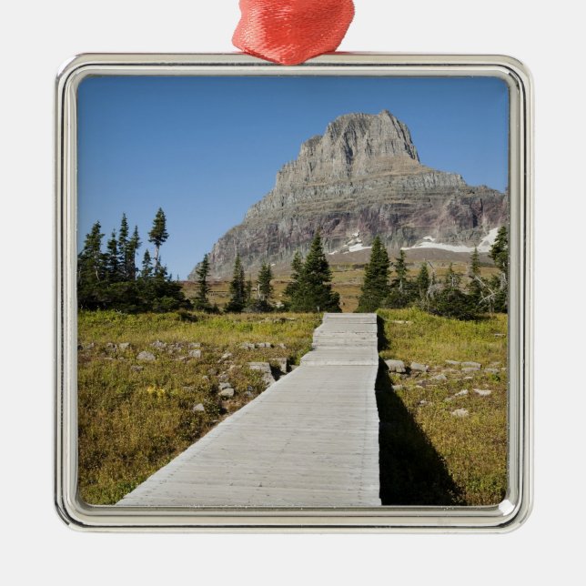 Adorno Metálico El camino a la vista del lago ocultado (Frente)