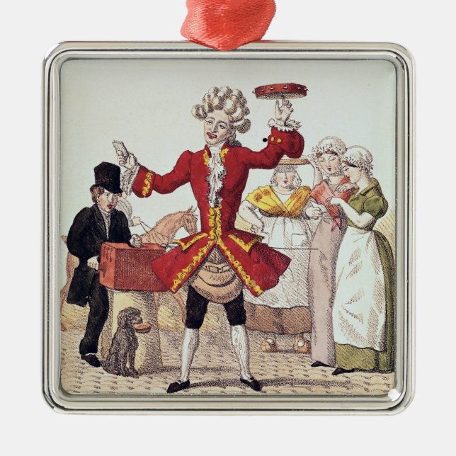 Adorno Metálico El cantante de la calle, grabado por Alois (Frente)