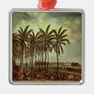 Adorno Metálico El castillo de Batavia, visto de Kali Besar