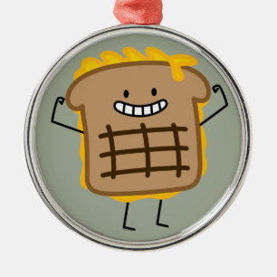 Adorno Metálico El Cheddar asado a la parrilla del bocadillo del