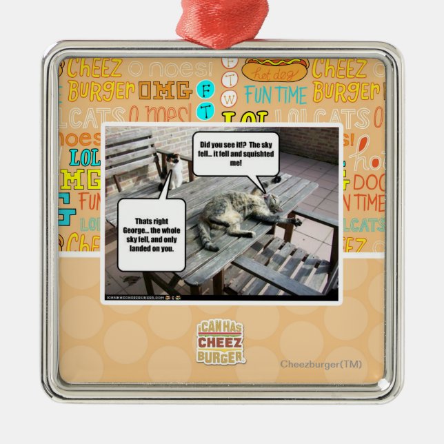 Adorno Metálico El cielo está cayendo (Frente)