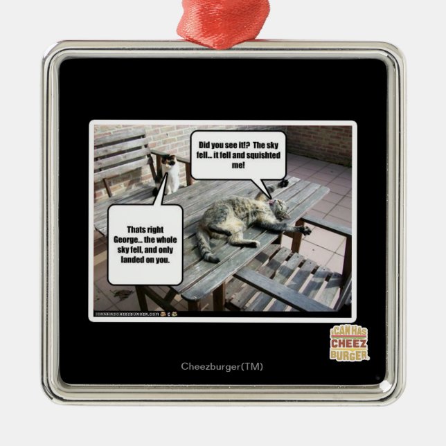 Adorno Metálico El cielo está cayendo (Frente)