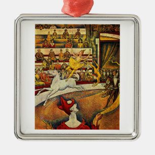 Adorno Metálico El circo de Georges Seurat (1891)