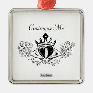 Adorno Metálico El cladagh (negro)