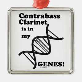Adorno Metálico El Clarinete Contrabass Está En Mis Genes