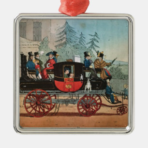 Adorno Metálico El coche del vapor