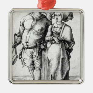 Adorno Metálico El cocinero y su esposa