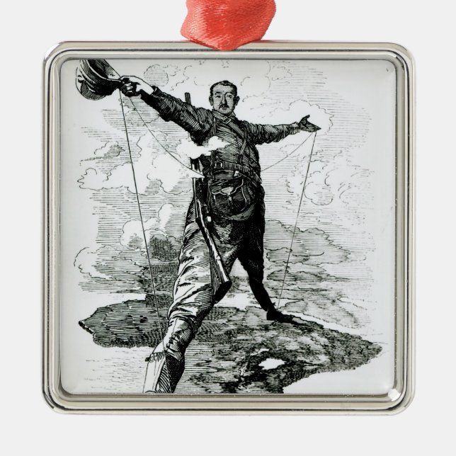 Adorno Metálico El coloso de Rodas del sacador (Frente)