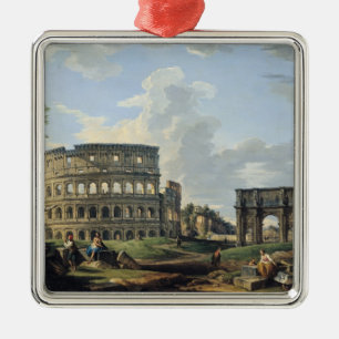 Adorno Metálico El Colosseum y el arco de Constantina