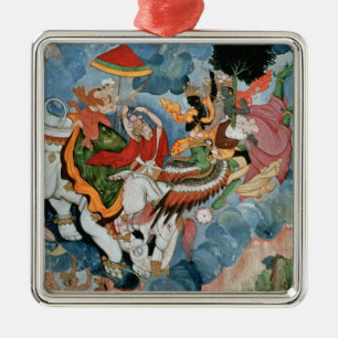 Adorno Metálico El combate de Krishna con INDRA, c.1590
