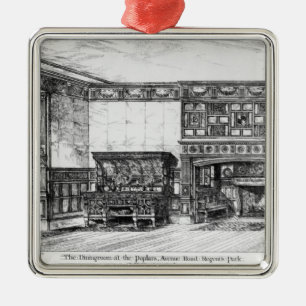 Adorno Metálico El comedor en los álamos