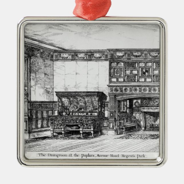 Adorno Metálico El comedor en los álamos (Frente)