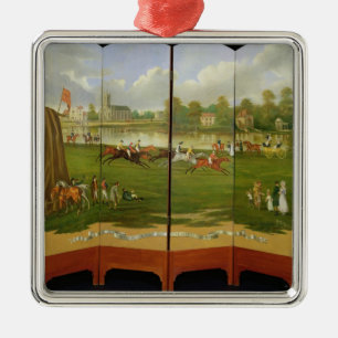 Adorno Metálico El comienzo de la raza para la taza del oro de