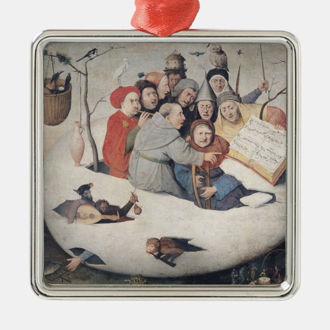 Adorno Metálico El concierto en el huevo (Frente)