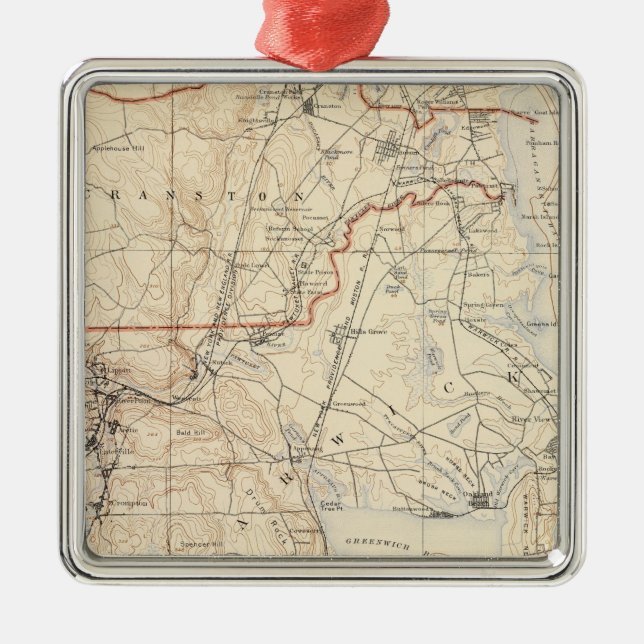 Adorno Metálico El condado de Kent, Rhode Island (Frente)