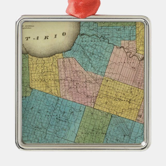 Adorno Metálico El condado de Oswego (Frente)