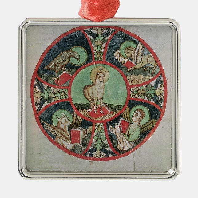 Adorno Metálico El cordero de dios (Frente)