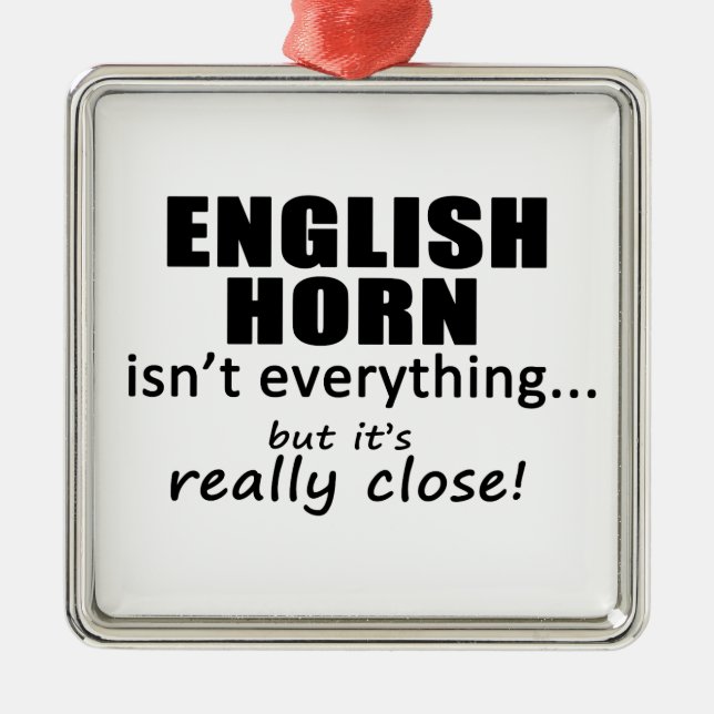 Adorno Metálico El Cuerno de Inglés no lo es todo (Frente)