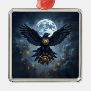 Adorno Metálico El Cuervo Celestial.