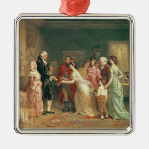Adorno Metálico El cumpleaños de Washington, 1798