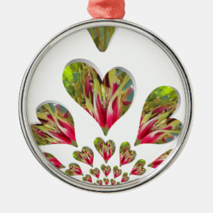 Adorno Metálico El Día Humanitario del Corazón Encantador Que El M