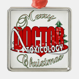 ADORNO METÁLICO EL DOCTOR TOXICOLOGY TOXICOLOGIST DEL NAVIDAD