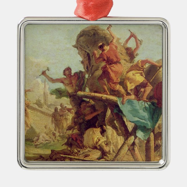 Adorno Metálico El edificio del Trojan Horse, c.1760 (Frente)