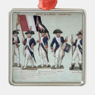 Adorno Metálico El ejército parisiense durante el francés