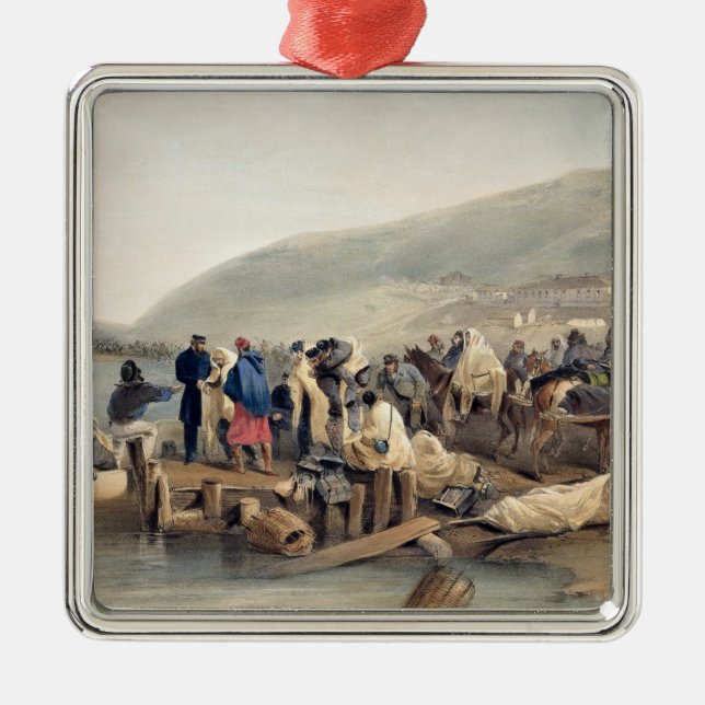 Adorno Metálico El embarque del enfermo en Balaklava (Frente)