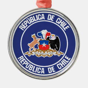 Adorno Metálico El emblema de Chile
