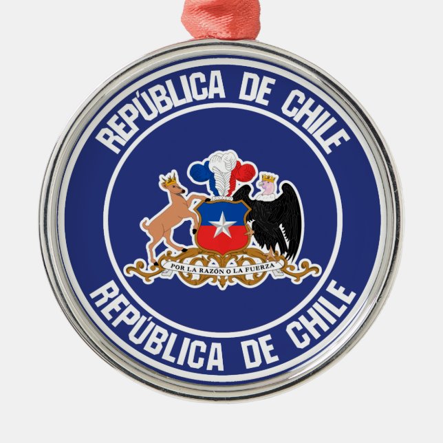 Adorno Metálico El emblema de Chile (Frente)