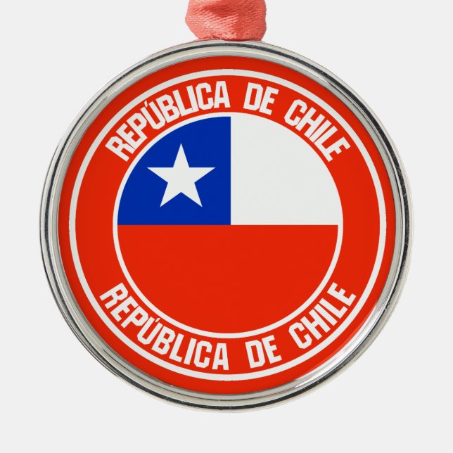 Adorno Metálico El emblema de Chile (Frente)